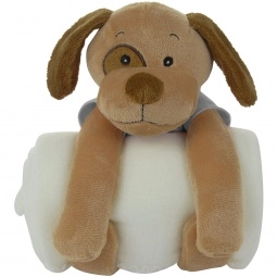 Stuffed Animal Cuddler Blanket w/ Custom T-Shirt - Dog