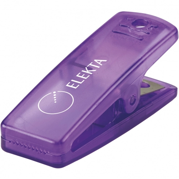 Purple Snack-In Custom Chip Clip - 2.75"