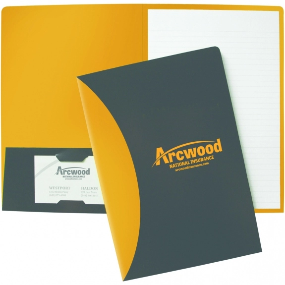 Apricot Splash Pocket Padfolio - 6.5"w x 9.5"h