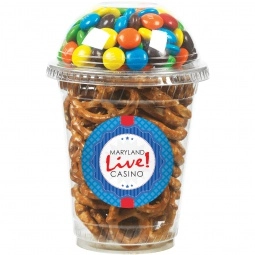 Duo Custom Cup w/ Salted Pretzels & M&M's