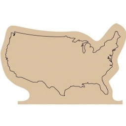 Beige Press n' Stick Custom Calendar - US Map