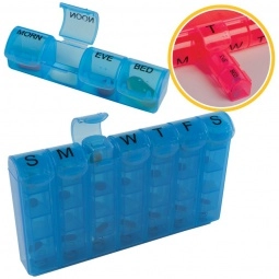 Collage 28 Compartment Sliding Promotional Pill Box