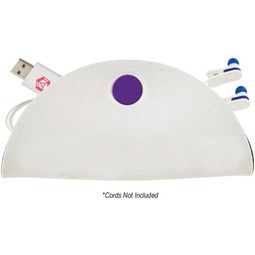 White / purple - Tech Taco Custom Cord Organizer