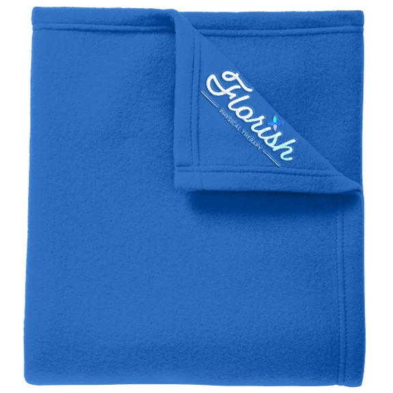 Snorkel blue - Port Authority Core Custom Fleece Blanket 