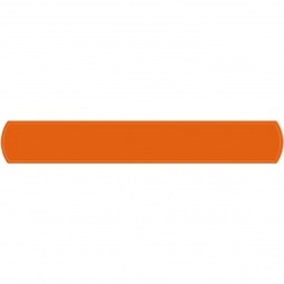 Orange Reflective Snap-On Promotional Bands / Logo Wristband - 7"