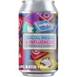 Pure - Full Color Custom Sparkling Canned Water - 12 oz.