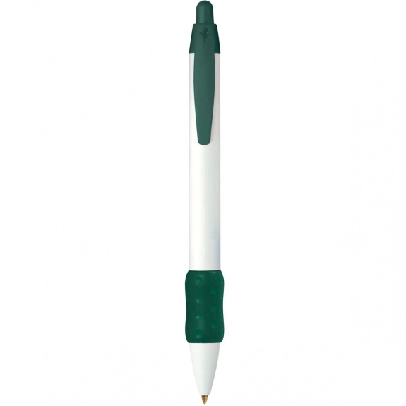 Forest Green BIC WideBody Retractable Imprinted Pen w/ Color Rubber Grip