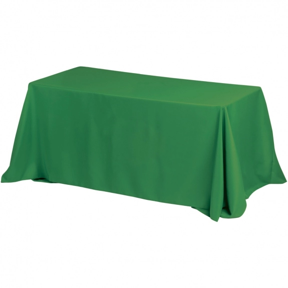 Kelly Green 4-Sided Custom Table Cover - 6 ft.
