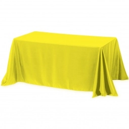 Lemon Yellow 4-Sided Custom Table Cover - 6 ft.