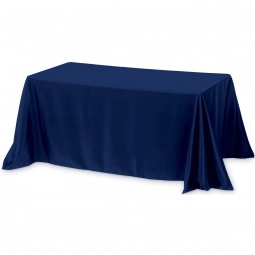 Navy Blue 4-Sided Custom Table Cover - 6 ft.