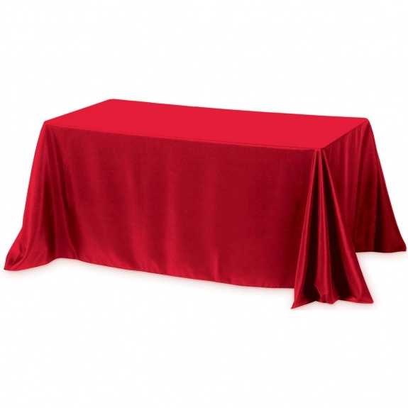 Red 4-Sided Custom Table Cover - 6 ft.