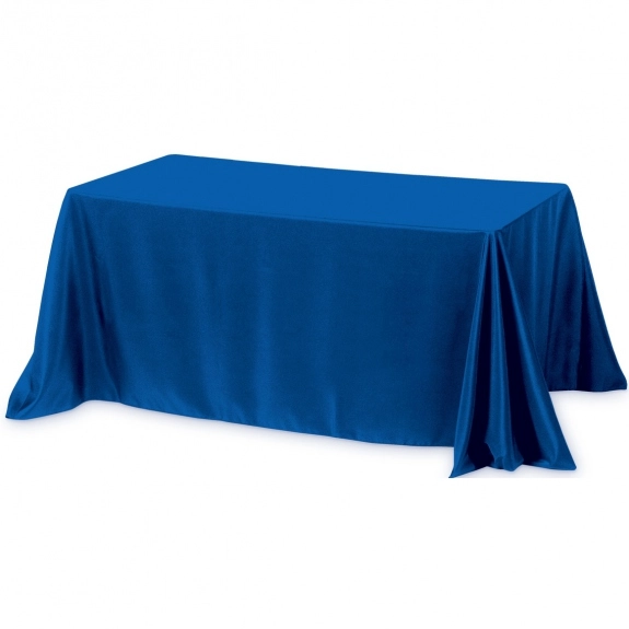 Royal Blue 4-Sided Custom Table Cover - 6 ft.