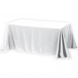 White 4-Sided Custom Table Cover - 6 ft.