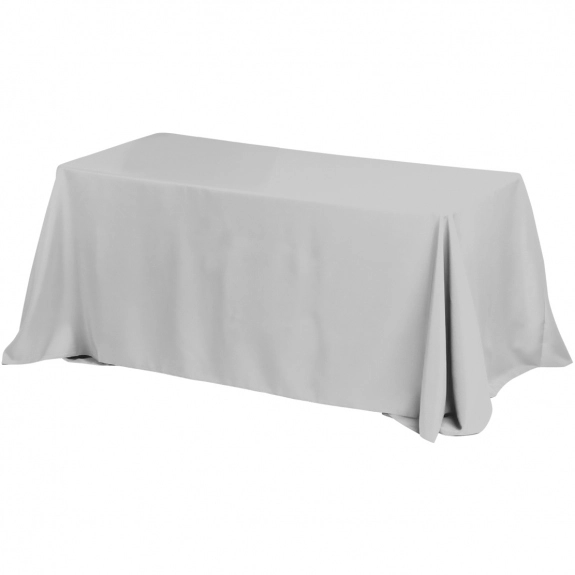Gray 4-Sided Custom Table Cover - 6 ft.