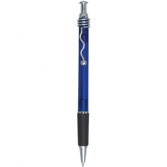 Blue Wired Clip Promotional Pen