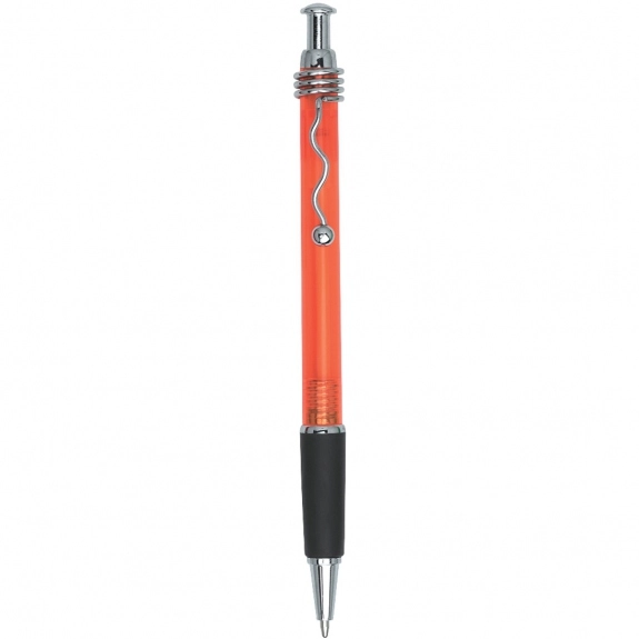 Orange Wired Clip Promotional Pen