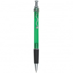 Green Wired Clip Promotional Pen