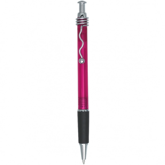 Fuchsia Wired Clip Promotional Pen