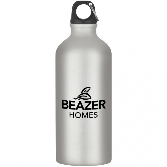 Silver Aluminum Promotional Sports Bottle - 20 oz.