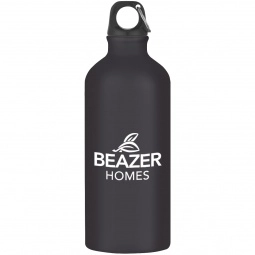 Black Aluminum Promotional Sports Bottle - 20 oz.