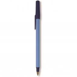 Blue BIC Round Stic Antimicrobial Custom Pen