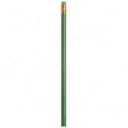Green Recycled Newspaper Promotional Pencil - Colored