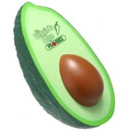 Green/Brown Avocado Shaped Custom Stress Reliever 