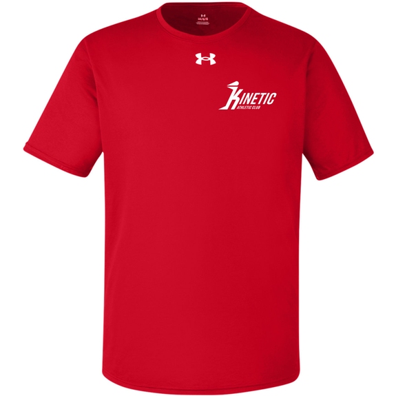 Red/white Under Armour&#174; Team Tech Branded T-Shirt - Men's