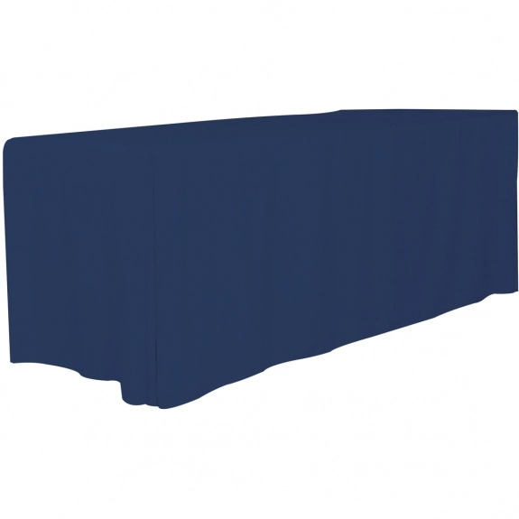 Navy Blue 4-Sided Fitted Custom Table Cover - 6 ft. 