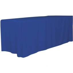 Royal Blue 4-Sided Fitted Custom Table Cover - 6 ft. 