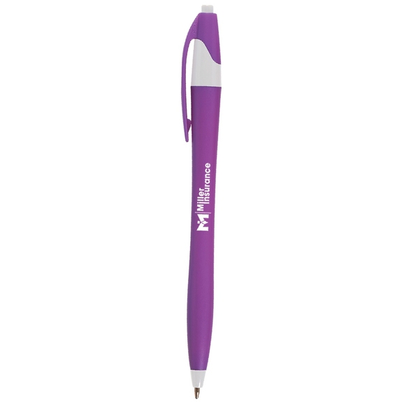 Purple/White - Javelin Style Colored Dart Promo Pen