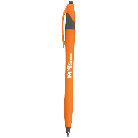 Orange/Gray - Javelin Style Colored Dart Promo Pen