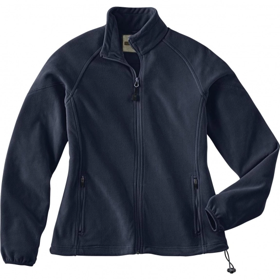 Midnight Navy North End Micro-Fleece Full Zip Custom Jackets - Women's