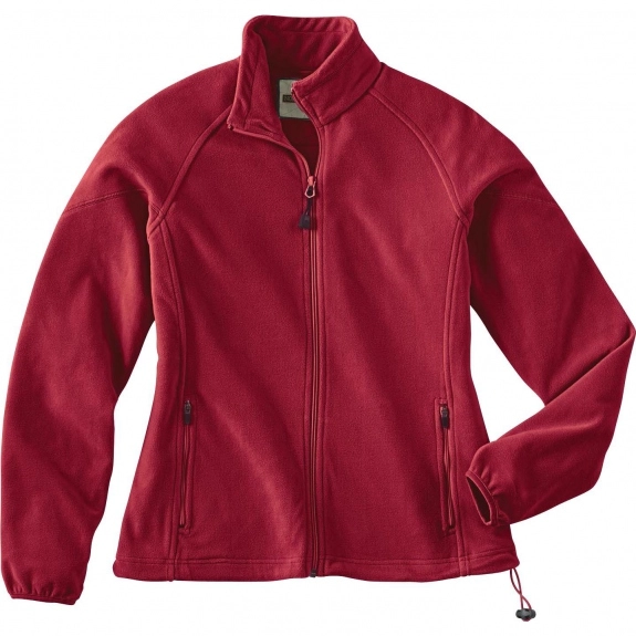 Crimson North End Micro-Fleece Full Zip Custom Jackets - Women's