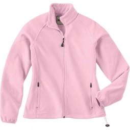 Powder Pink North End Micro-Fleece Full Zip Custom Jackets - Women's