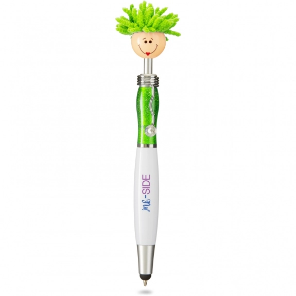 Lime Miss MopTopper Custom Stylus Pen w/ Screen Cleaner
