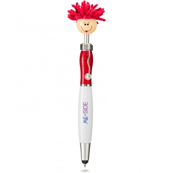 Red Miss MopTopper Custom Stylus Pen w/ Screen Cleaner
