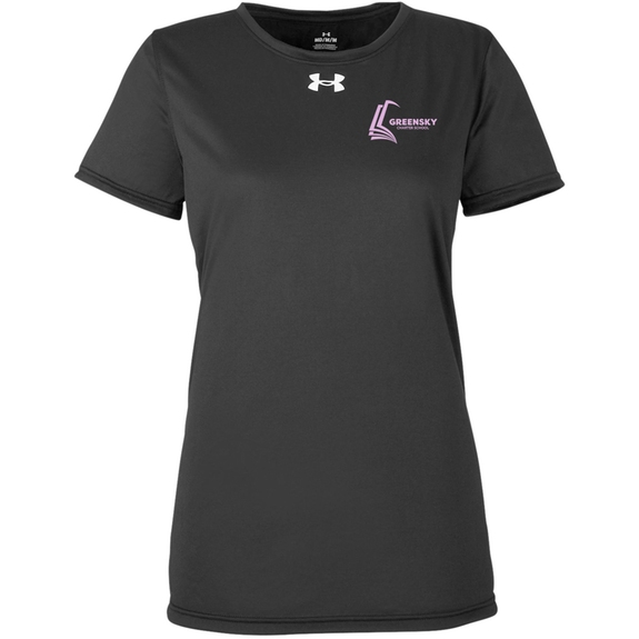 Black/White - Under Armour&#174; Team Tech Custom T-Shirt - Women's