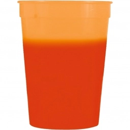 Orange/Tropical Red Mood Color Changing Custom Stadium Cup - 12 oz.