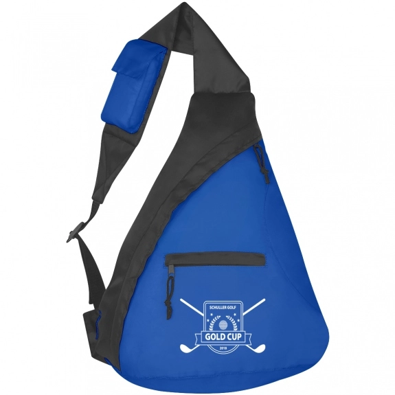 Royal Blue Budget Custom Sling Bags