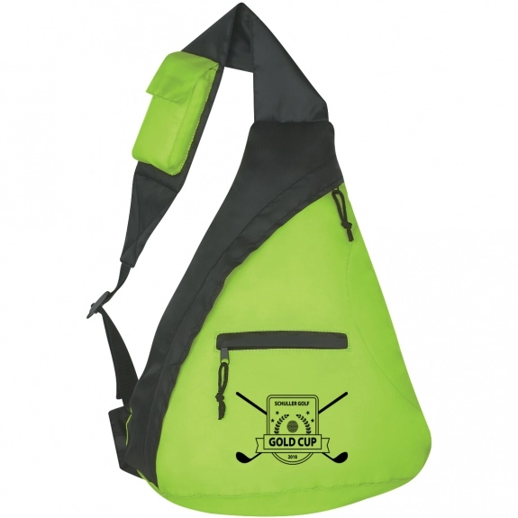 Lime Green Budget Custom Sling Bags