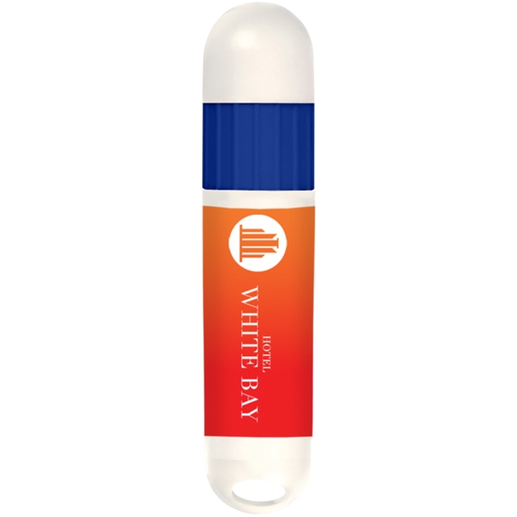White / blue - Promotional Lip Balm and Sunscreen Combo Stick