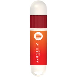 White / red - Promotional Lip Balm and Sunscreen Combo Stick