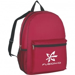 Promotional Budget Custom Backpack - 12"w x 16.5"h x 5"d with Logo
