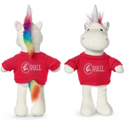 Plush Unicorn Stuffed Animal w/ Custom Shirt - 8.5"