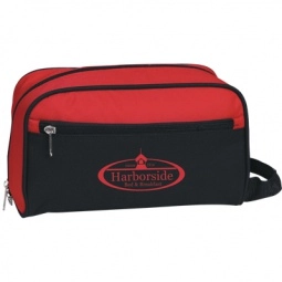 Red Promo Logo Travel Toiletry Bag