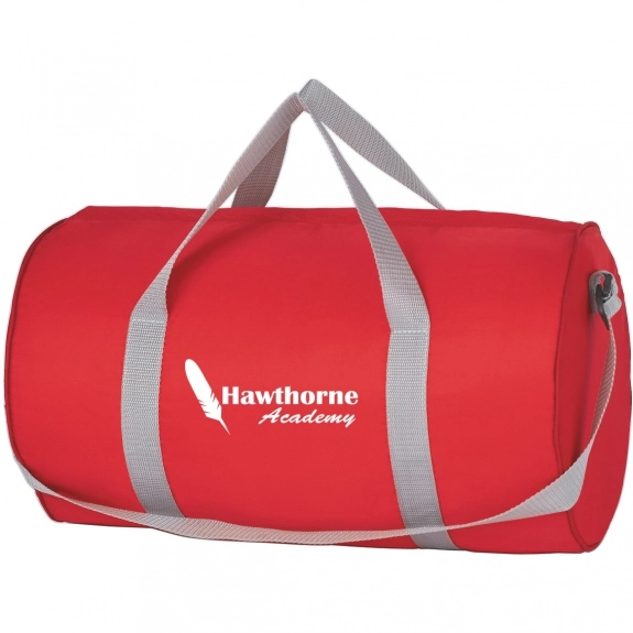 Red Budget Printed Duffle Bags