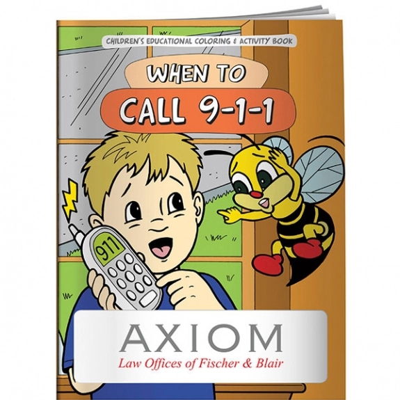 Multi Promo Coloring Book - When to Call 9-1-1
