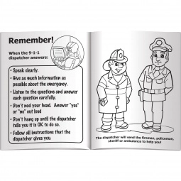 Inside - Promo Coloring Book - When to Call 9-1-1