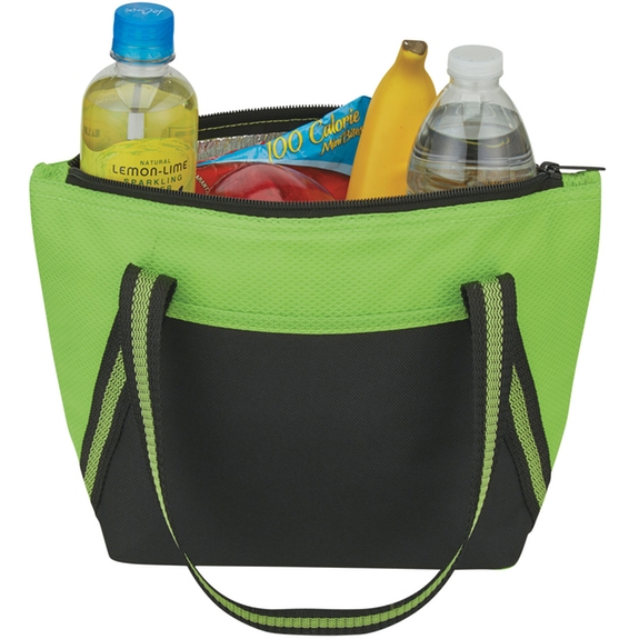 Filled - Insulated Non-Woven Custom Logo Cooler Tote - 13"w x 8"h x 5"d